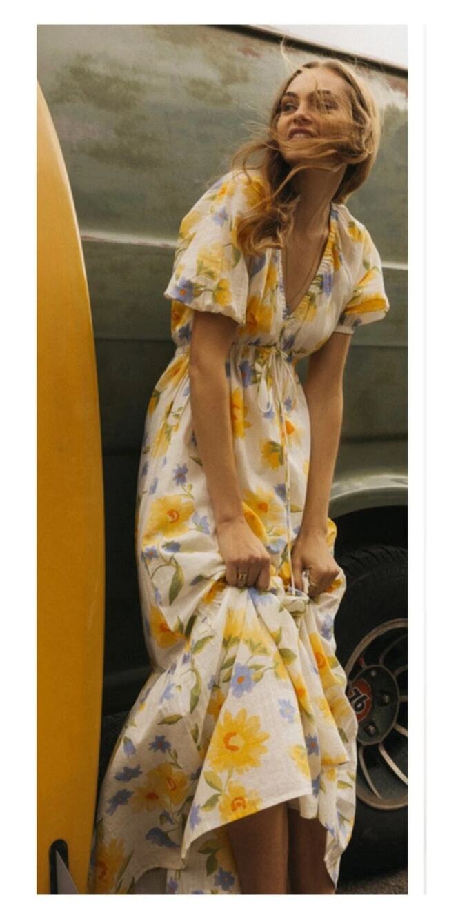 NEW Billabong Lost In Love Maxi Dress Size Small